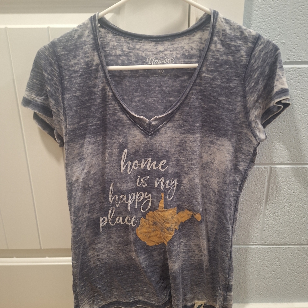 Gray and Gold Graphic Tee